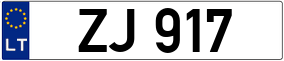 Trailer License Plate